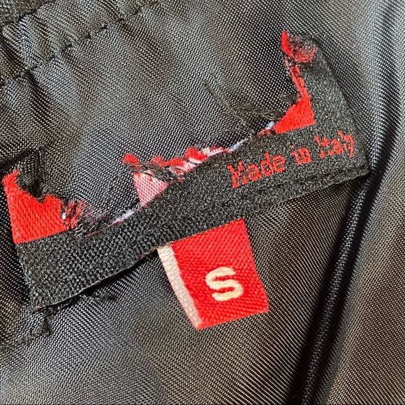 Vintage Ladies’ Wool Designer Red/Black “Spun Yarn” Short Sleeve Midi Dress 0/2 - Picture 11 of 16